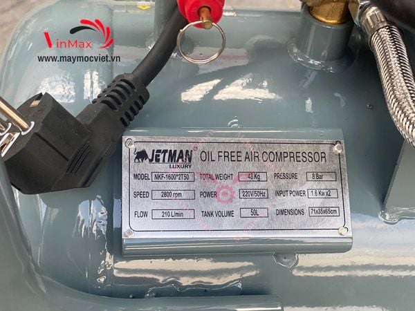 Máy nén khí Jetman Luxury 50 lit 4hp