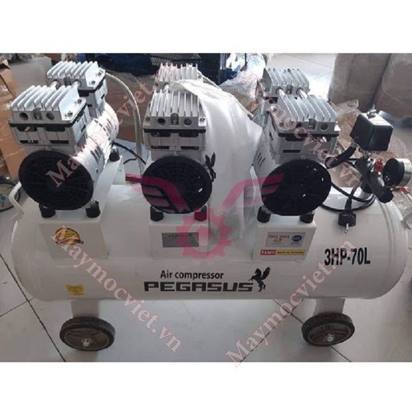 Máy nén khí giảm âm Pegasus TM - OF750 x 3- 70L