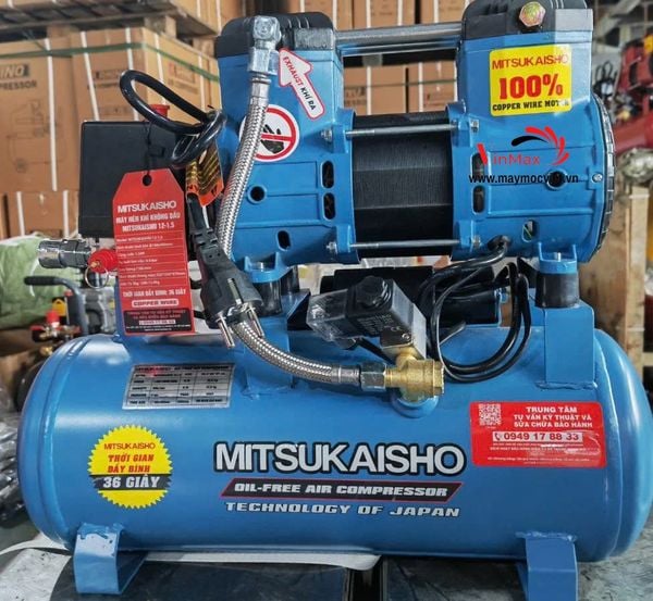 Máy Nén Khí Không Dầu Mitsukaisho 2HP 24L 24-2.0