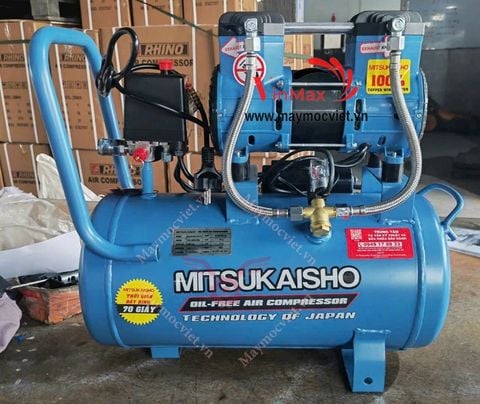 Máy Nén Khí Không Dầu Mitsukaisho 1.5HP 12L