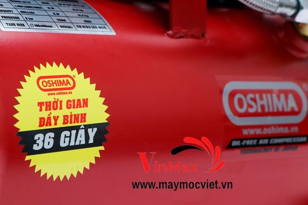 Máy nén khí Oshima 12 - 1.5 - 12 L - 1.5 HP (Không dầu)