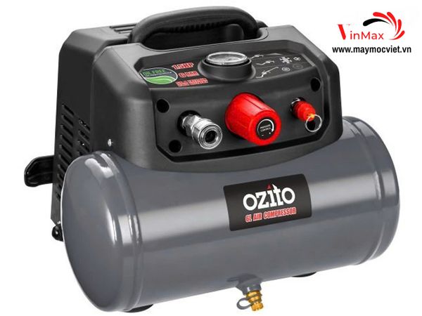 MÁY NÉN KHÍ XÁCH TAY KHÔNG DẦU Oil FREE 6l OZITO - MACP-015