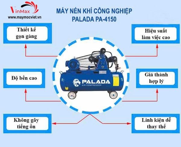 Máy nén khí công nghiệp Palada PA4150