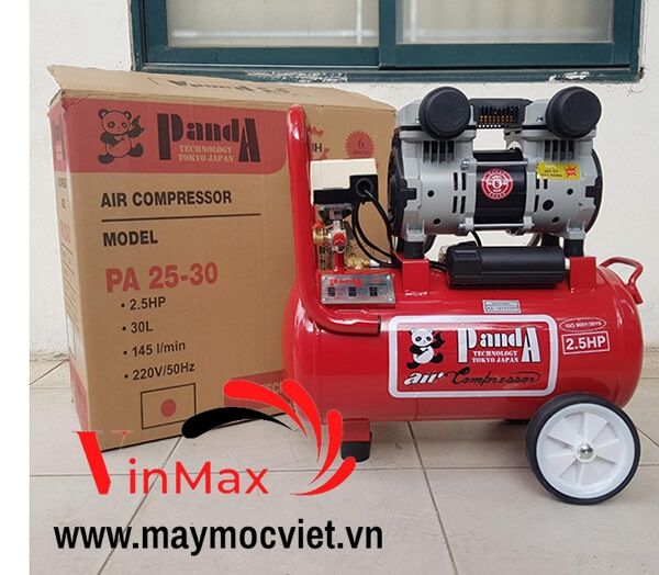 Máy nén khí không dầu lên hơi nhanh Panda PA25-30