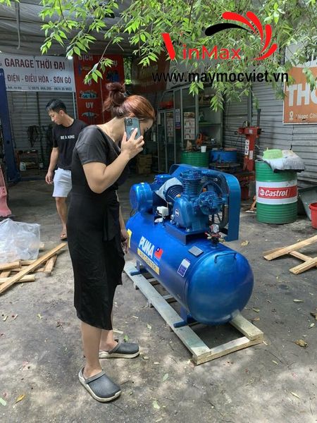 Máy nén khí dây đai Puma 10HP 230L 3 pha