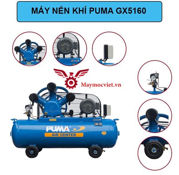 Máy nén khí Puma GX50160-5HP Đài Loan