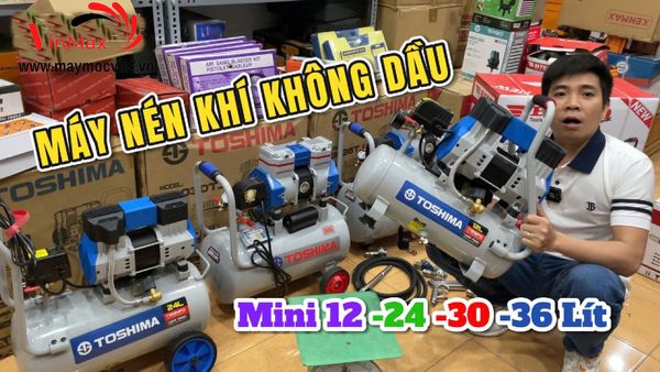 Máy nén khí không dầu Toshima T2024FO 24 lít