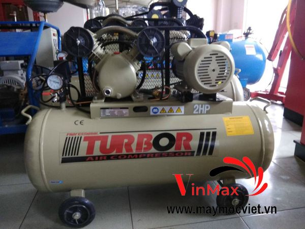 Máy nén khí  Turbo RT0.12/8 2HP-100 lít.