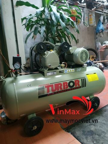 Máy nén khí  Turbo RT0.17/8 3HP-150 lít.