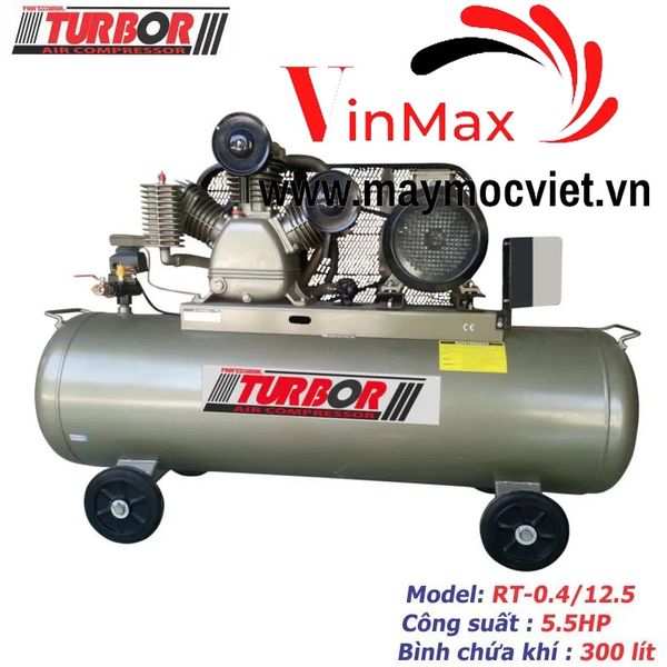 Máy nén khí Turbor 2 cấp 5.5hp  300 lit RT-0.4/12.5