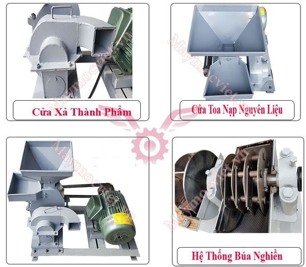 Máy nghiền bột, thảo dược loại 18 búa VM1202