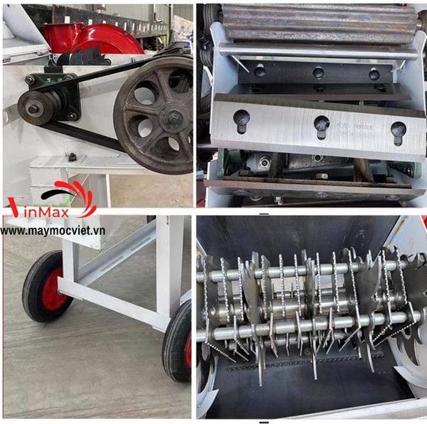 Máy băm cỏ, rơm kết hợp nghiền ngô Turbo TBN4500