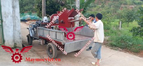 Máy nghiền sàng đất, phân bón đóng bầu vườn ươm VMND500