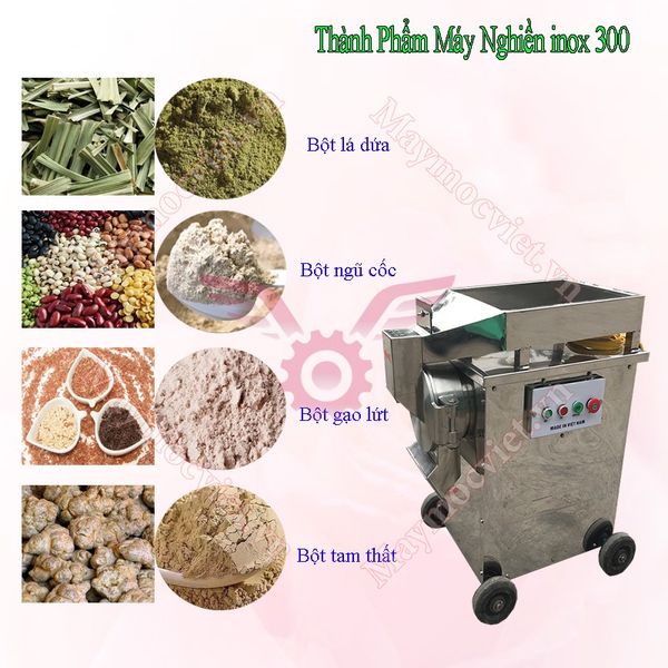 Máy nghiền bột mịn Vinmax NBM300 inox mẫu 2022