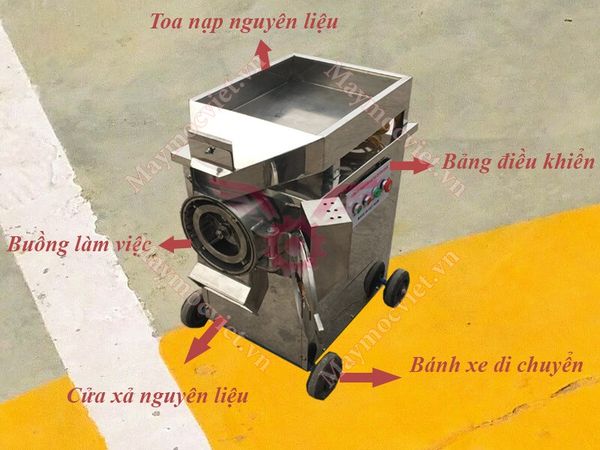 Máy nghiền bột mịn Vinmax NBM300 inox mẫu 2022