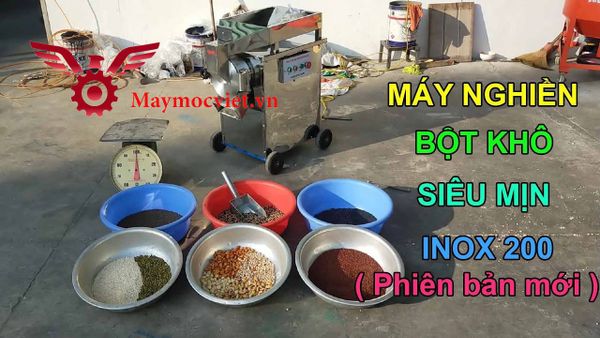 Máy Nghiền Bột Siêu Mịn Inox VMN50
