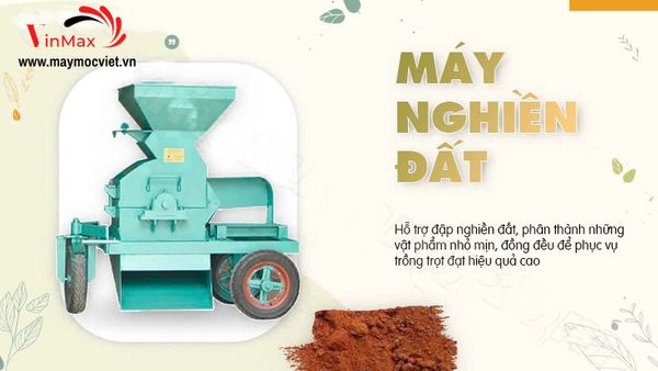 Máy nghiền đất, phân bò Turbo TBN550