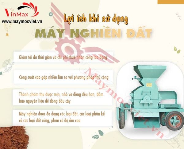 Máy nghiền đất, phân bò Turbo TBN550