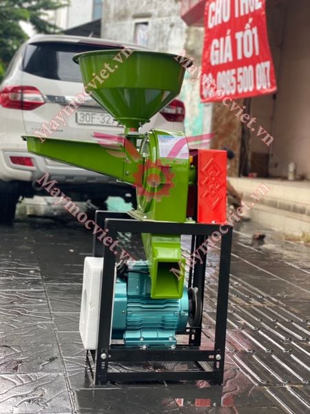 Máy nghiền thức ăn chăn nuôi,máy nghiền cám bột motor 2.2kw VM N22