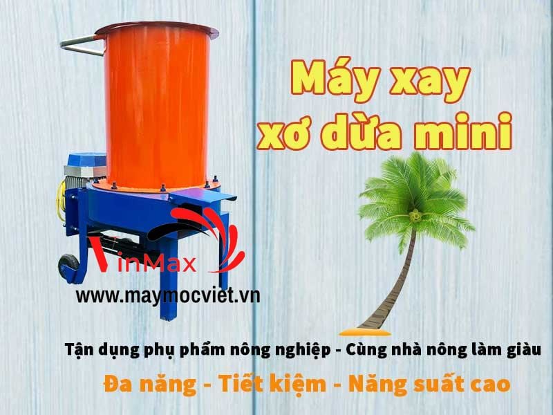 Máy xay nghiền rơm, dừa nguyên quả Vinmax XND220