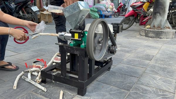 Máy nổ bỏng gạo chạy xăng với động cơ Honda GX200