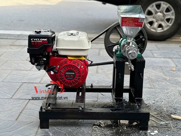 Máy nổ bỏng gạo chạy xăng với động cơ Honda GX200