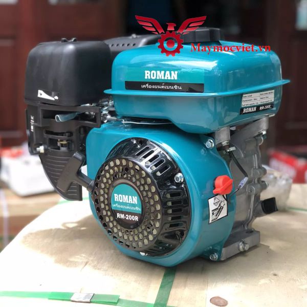 Máy Nổ, Động Cơ Xăng 6.5HP Roman RM200R Tua Chậm