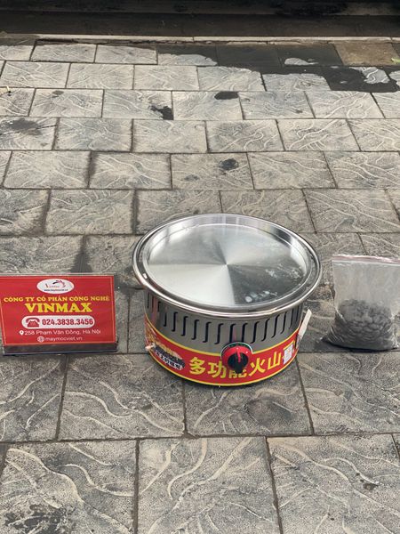 Bếp đá nướng xúc xích, lạp xưởng dùng gas Vinmax VMB480