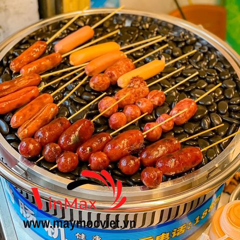 Bếp đá nướng xúc xích, lạp xưởng dùng gas Vinmax VMB550