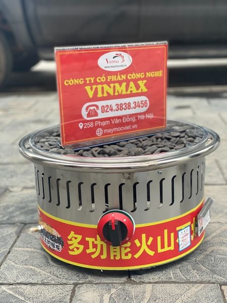 Bếp đá nướng xúc xích, lạp xưởng dùng gas Vinmax VMB550