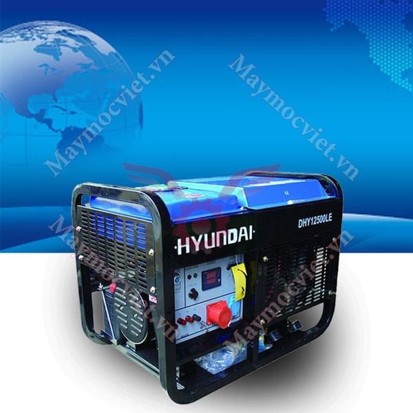 Máy phát điện 10kw chạy dầu 1 pha Hyundai DHY-12500LE