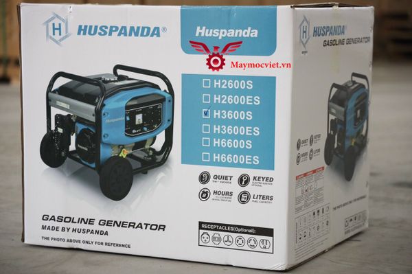 Máy phát điện xăng 3kw Huspanda H3600S giật nổ mẫu mới 2022