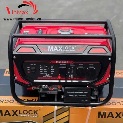 Máy Phát Điện Chạy Xăng 3Kw Maxlock MS3500E