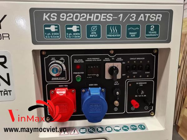 Máy phát điện diesel Könner & Söhnen KS 9202HDES-1/3 ATSR (EURO V)