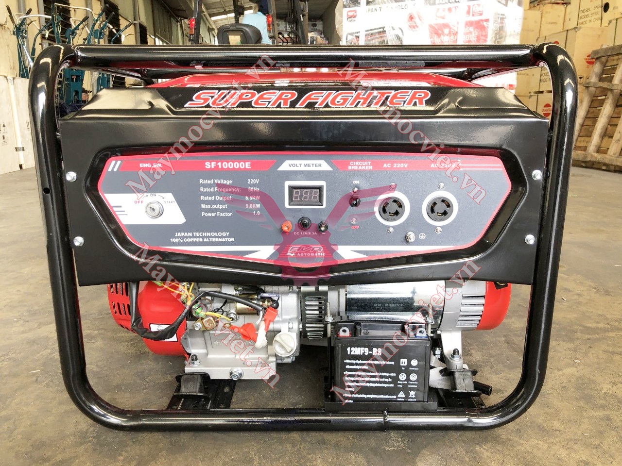 Máy phát điện chạy xăng 9kw Super Fighter SF10000E đề điện