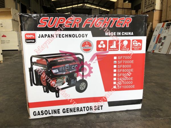 Máy phát điện chạy xăng 9kw Super Fighter SF10000E đề điện