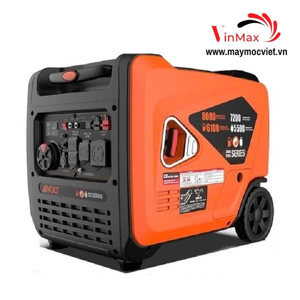 Máy Phát Điện Chạy Xăng Siêu Cách Âm Aivolt 5Kw VS8000411 Inverter