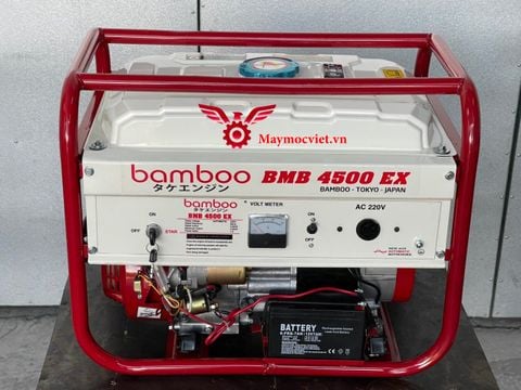 Máy phát điện chạy xăng Bamboo 4500EX đề điện
