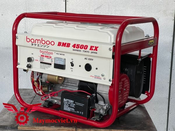 Máy phát điện chạy xăng Bamboo 4500EX đề điện