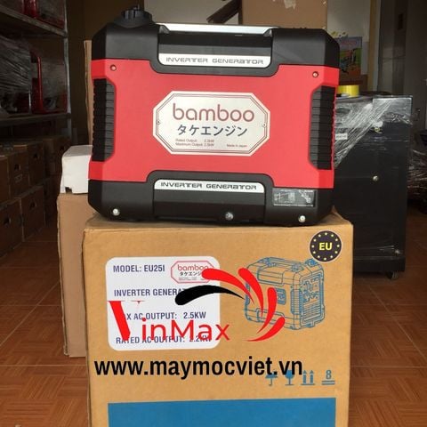 Máy Phát Điện Chạy Xăng Bamboo 2Kw BMB EU25i Inverter