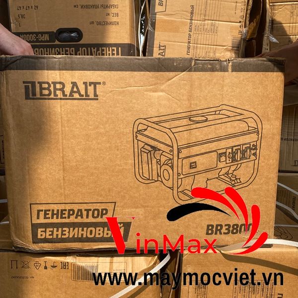 Máy phát điện chạy xăng 3.2kw BRAIT BR3800