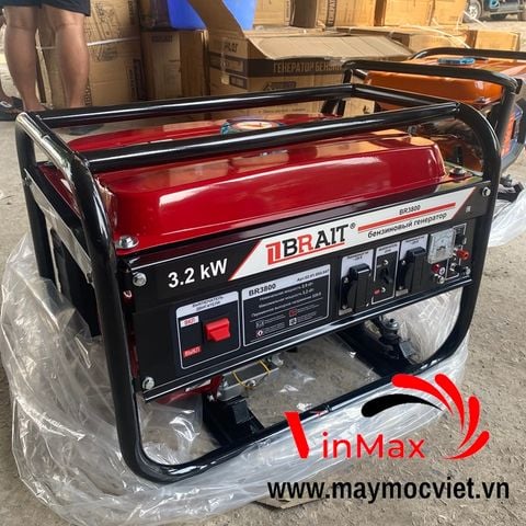 Máy phát điện chạy xăng 3.2kw BRAIT BR3800