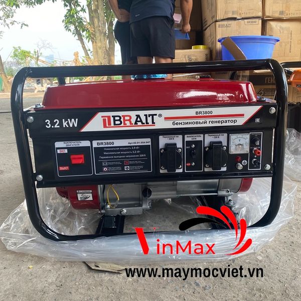 Máy phát điện chạy xăng 3.2kw BRAIT BR3800