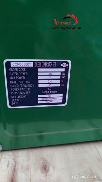 Máy Phát Điện Changchai CCDF6500T