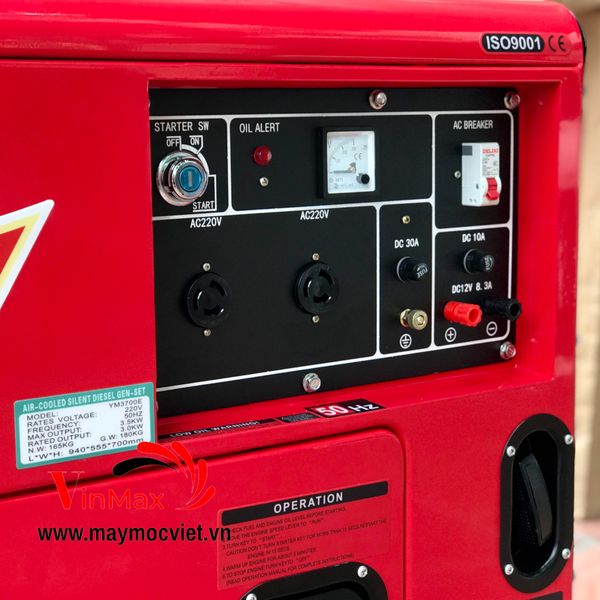 Máy Phát Điện Chạy Dầu 3kw Yarmax YM3700E