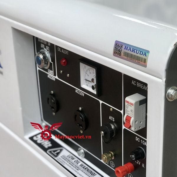 Máy phát điện 5KW dầu diesel Hakuda HKD 6500T