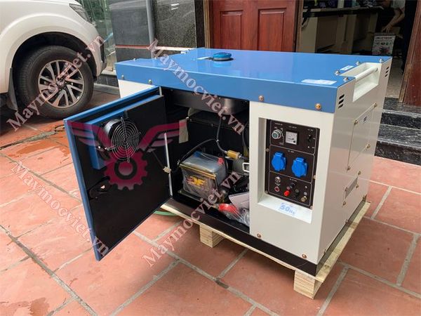 Máy phát điện chạy dầu 7kW Huspanda HD 8600S chống ồn