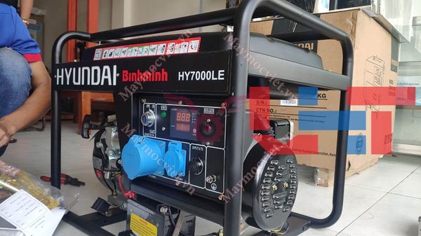Máy phát điện 5kw chạy xăng 1 pha Hyundai HY7000LE