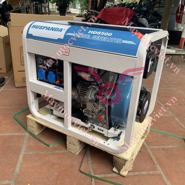 Máy phát điện chạy dầu 7kW Huspanda HD8500 đề nổ