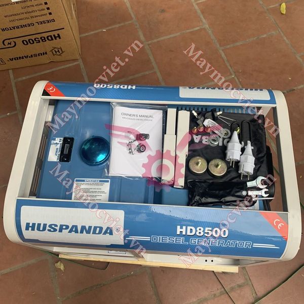 Máy phát điện chạy dầu 7kW Huspanda HD8500 đề nổ
